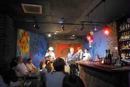 Live jazz bar DONFAN, Japan